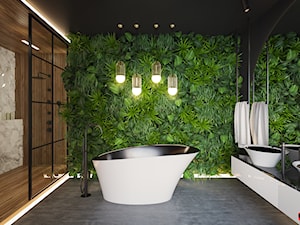 Green Paradise - projekt zielonej łazienki - zdjęcie od Braun Studio