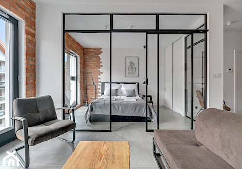 Mieszkanie na wynajem krótkoterminowy - Salon, styl minimalistyczny - zdjęcie od ARCHISTREFA