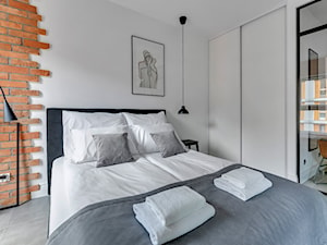 Mieszkanie na wynajem krótkoterminowy - Sypialnia, styl minimalistyczny - zdjęcie od ARCHISTREFA