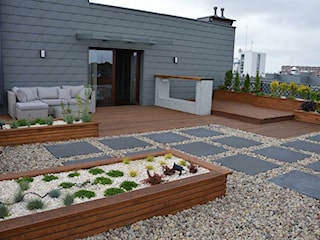 Realizacje ogrodów - na dachu