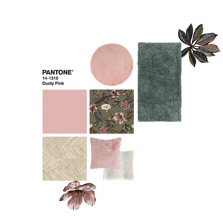 Dusty Pink Moodboard - zdjęcie od E-floor