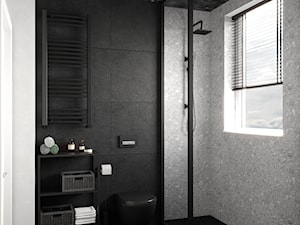 Projekt minimalistycznej łazienki w apartamentowcu - Julia Podsiadło Design - zdjęcie od Julia Podsiadło Design