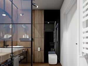 Industrialna łazienka - zabudowa wnęki - zdjęcie od EProjekt - architecture design