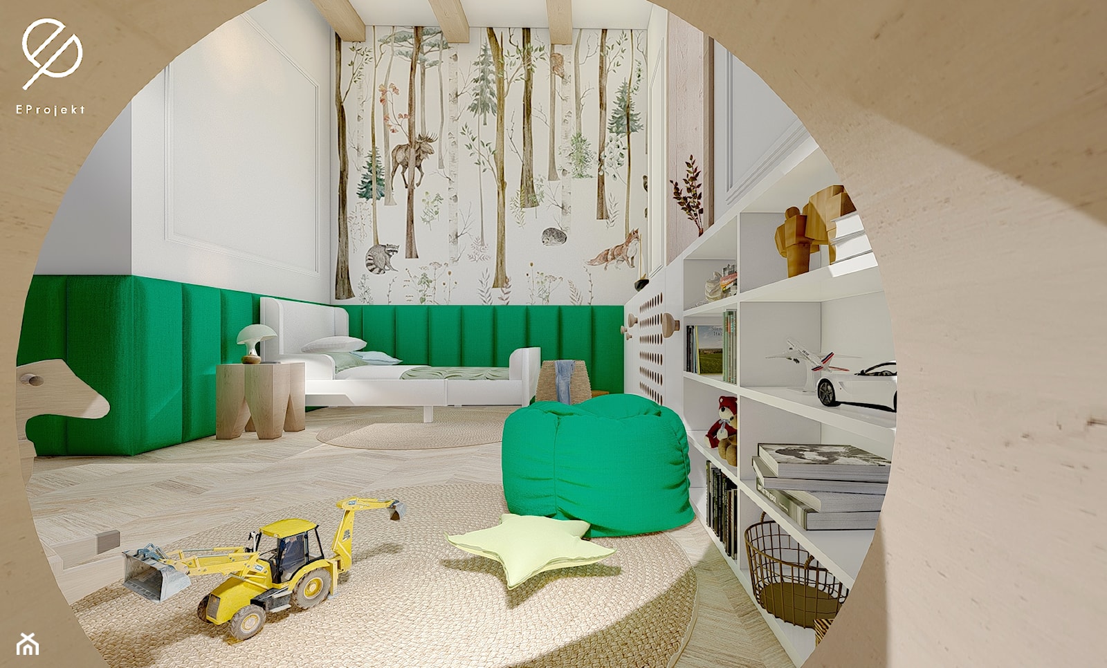 Pokój dziecięcy - kącik sypialniany - zdjęcie od EProjekt - architecture design - Homebook