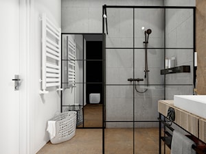 Industrialna łazienka - prysznic - zdjęcie od EProjekt - architecture design