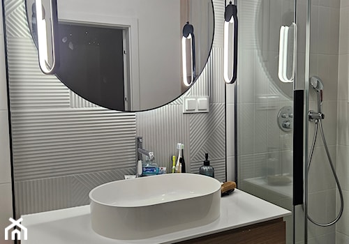 Blaty łazienkowe z konglomeratu mineralnego - Łazienka, styl nowoczesny - zdjęcie od blaty.eu - producent wyrobów z solid surface