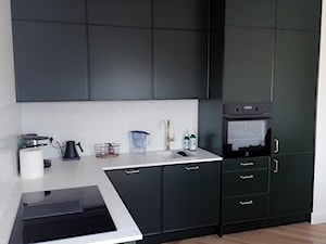 Blat kuchenny, zlewozmywak i panel ścienny Hi-Macs Aurora Bianco - zdjęcie od blaty.eu - producent wyrobów z solid surface