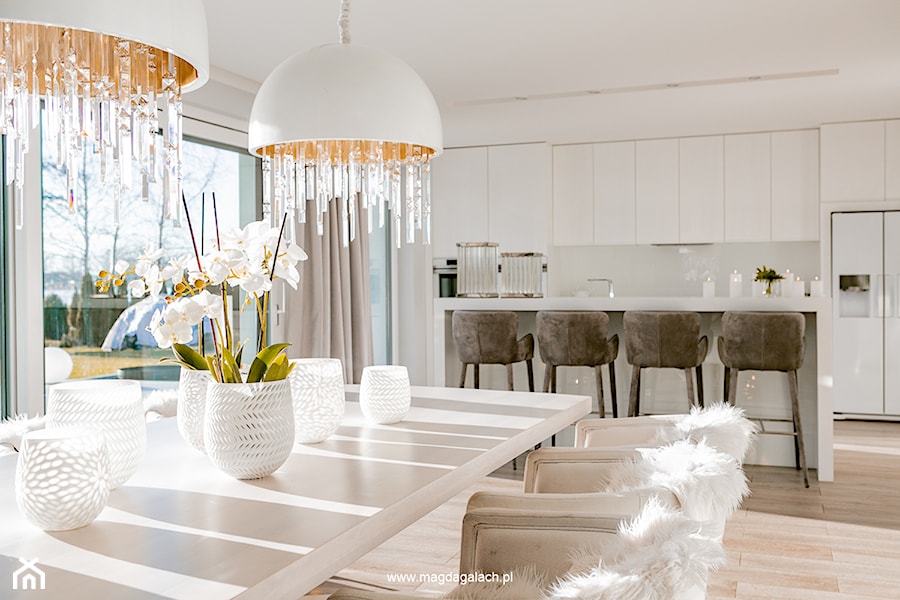 biała lakierowana kuchnia - zdjęcie od MG Wnętrza Magdalena Gałach | Projektant wnętrz