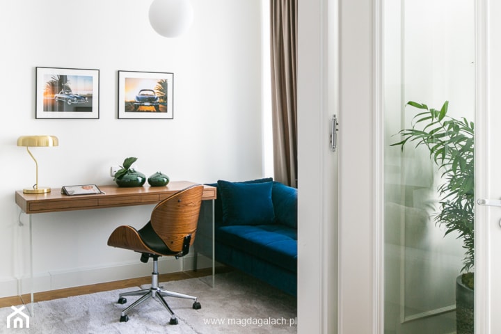 apartament w kamienicy w Lesznie - Biuro, styl nowoczesny - zdjęcie od MG Wnętrza Magdalena Gałach | Projektant wnętrz