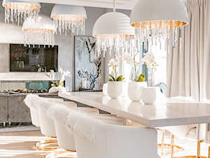 nowoczesny biały salon glamour - zdjęcie od MG Wnętrza Magdalena Gałach | Projektant wnętrz