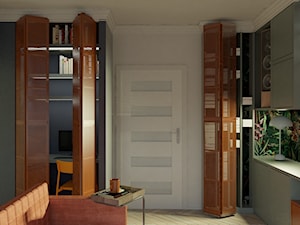 salon z jadalnia i mini biurem - Salon - zdjęcie od ASPEKT architektura