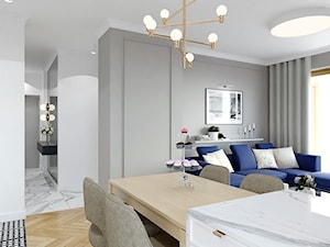 MODERN CALSSIC - beige & blue - Salon, styl glamour - zdjęcie od Glam Interior