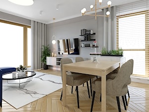 MODERN CALSSIC - beige & blue - Salon, styl glamour - zdjęcie od Glam Interior