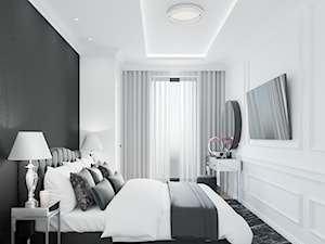 BLACK AND WHITE - Sypialnia, styl glamour - zdjęcie od Glam Interior