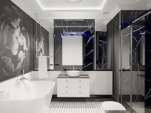 BLACK AND WHITE - Łazienka, styl glamour - zdjęcie od Glam Interior