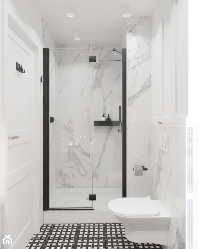 Metamorfoza łazienki - Łazienka, styl glamour - zdjęcie od Glam Interior