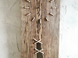 Zegar rustykalny, postarzane drewno