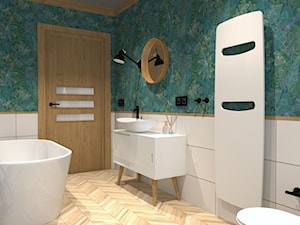 Kwiecista łazienka - zdjęcie od Projektowanie Wnętrz Bogusława Wawrzyniak