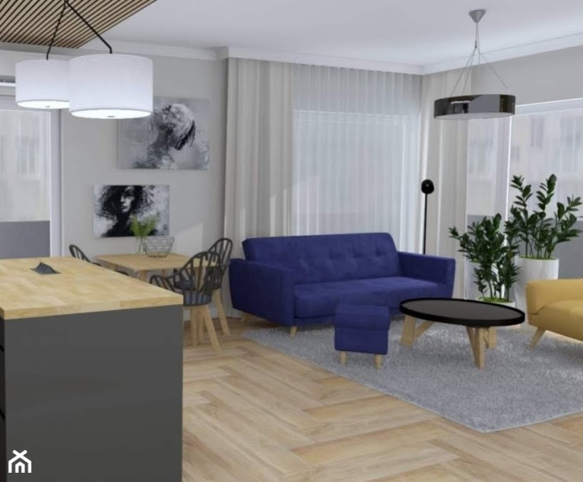 salon w mieszkaniu - zdjęcie od Projektowanie Wnętrz Bogusława Wawrzyniak - Homebook