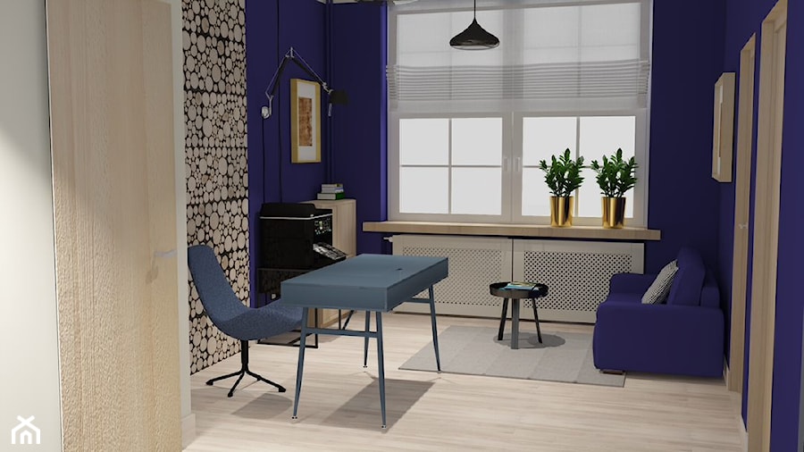 Biuro w mieszkaniu - zdjęcie od Projektowanie Wnętrz Bogusława Wawrzyniak