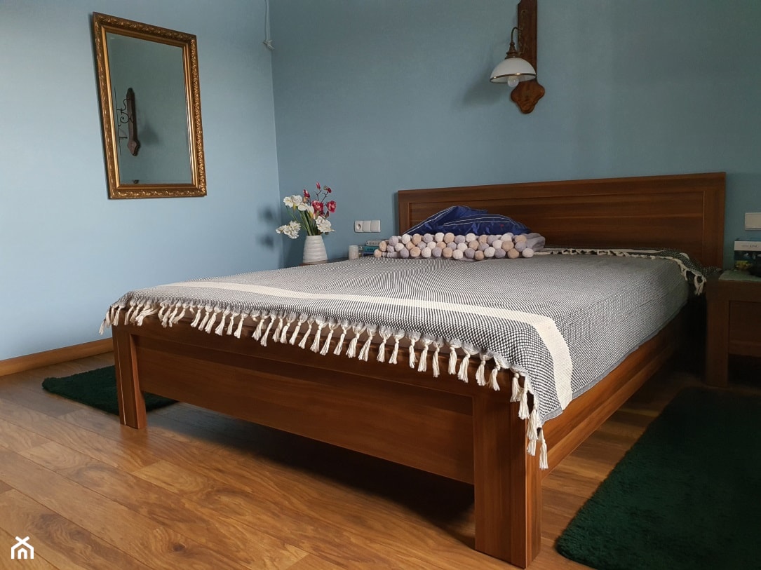 łóżko małżeńskie - zdjęcie od Projektowanie Wnętrz Bogusława Wawrzyniak - Homebook