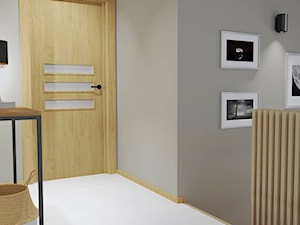 Drewniany korytarz na piętrze - zdjęcie od Projektowanie Wnętrz Bogusława Wawrzyniak