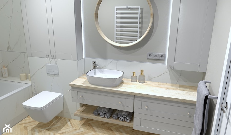 Luksusowa łazienka - zdjęcie od Projektowanie Wnętrz Bogusława Wawrzyniak