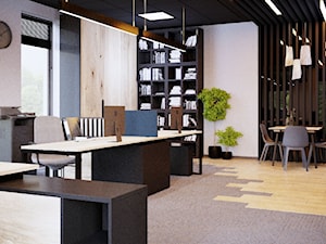 Biuro zaprojektowane w zgodzie z naturą - zdjęcie od Aura Design Studio