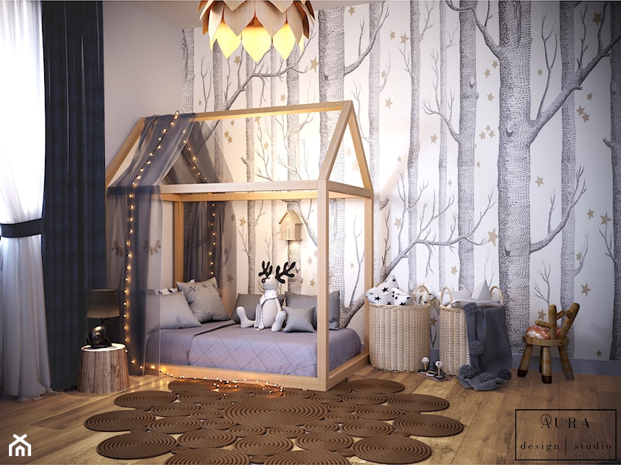 Pokój z leśnym motywem dla chłopca - zdjęcie od Aura Design Studio