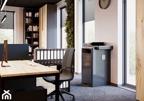 Biuro zaprojektowane w zgodzie z naturą - zdjęcie od Aura Design Studio