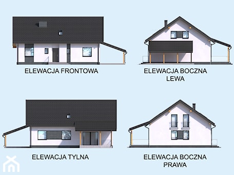 Aranżacje wnętrz - Domy: Wizualizacja domu NICEA - elewacje - PRO ARTE Arkadiusz Woch, Krzysztof Biodrowicz. Przeglądaj, dodawaj i zapisuj najlepsze zdjęcia, pomysły i inspiracje designerskie. W bazie mamy już prawie milion fotografii!