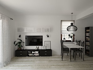 Propozycja wyglądu salonu w projekcie LAMIA 2 - zdjęcie od PRO ARTE Arkadiusz Woch, Krzysztof Biodrowicz