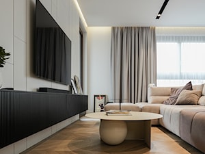 Apartament Wilanów - NAI 101 W - Salon, styl nowoczesny - zdjęcie od Mironowicz Design