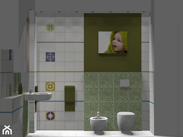 Aranżacja łazienki dla dzieci.