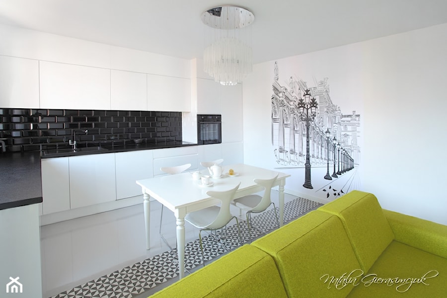 Apartament Wagnera - Kuchnia, styl nowoczesny - zdjęcie od NATALIA GIERASIMCZUK - ARCHITEKT WNĘTRZ