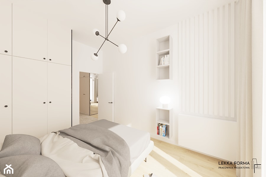 Sypialnia w bieli - zdjęcie od Lekka Forma - pracownia projektowa