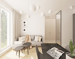 Lampa kula w salonie - zdjęcie od Lekka Forma - pracownia projektowa - Homebook