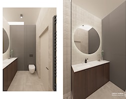 Szaro-beżowa łazienka - zdjęcie od Lekka Forma - pracownia projektowa - Homebook