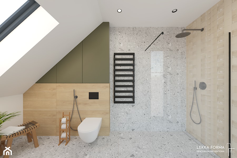 Prysznic lastryko - zdjęcie od Lekka Forma - pracownia projektowa