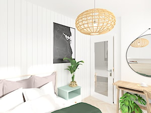 Mała i wąska sypialnia - zdjęcie od Lekka Forma - pracownia projektowa