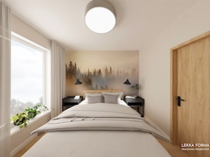 Przytulna sypialnia - zdjęcie od Lekka Forma - pracownia projektowa