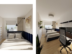 Mała sypialnia w starym budownictwie - zdjęcie od Lekka Forma - pracownia projektowa