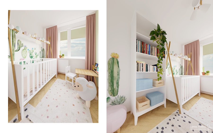 Rośliny w pokoju dziecka - zdjęcie od Lekka Forma - pracownia projektowa