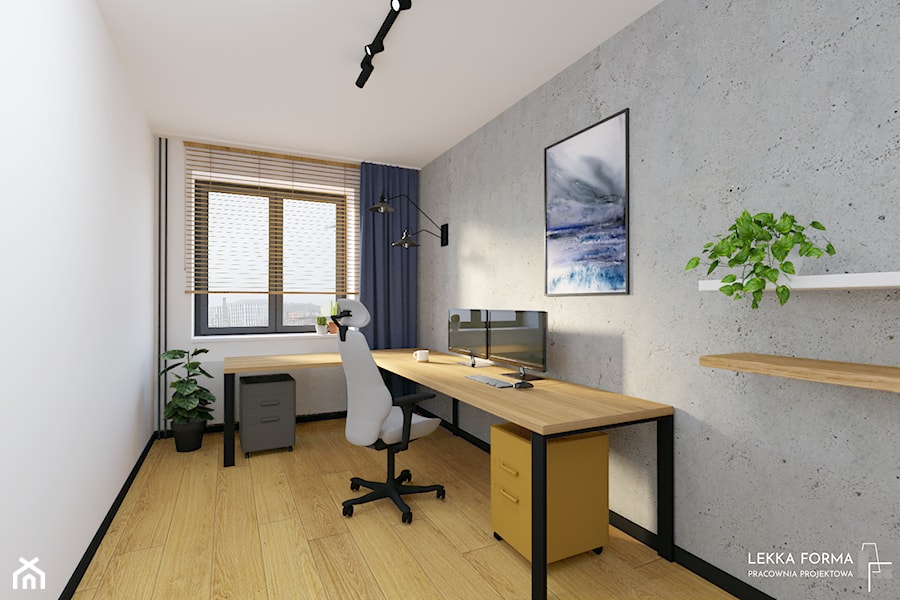 Loftowe biuro - zdjęcie od Lekka Forma - pracownia projektowa