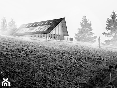 Aranżacje wnętrz - Domy: Schronisko górskie - THEZA.Architekci. Przeglądaj, dodawaj i zapisuj najlepsze zdjęcia, pomysły i inspiracje designerskie. W bazie mamy już prawie milion fotografii!