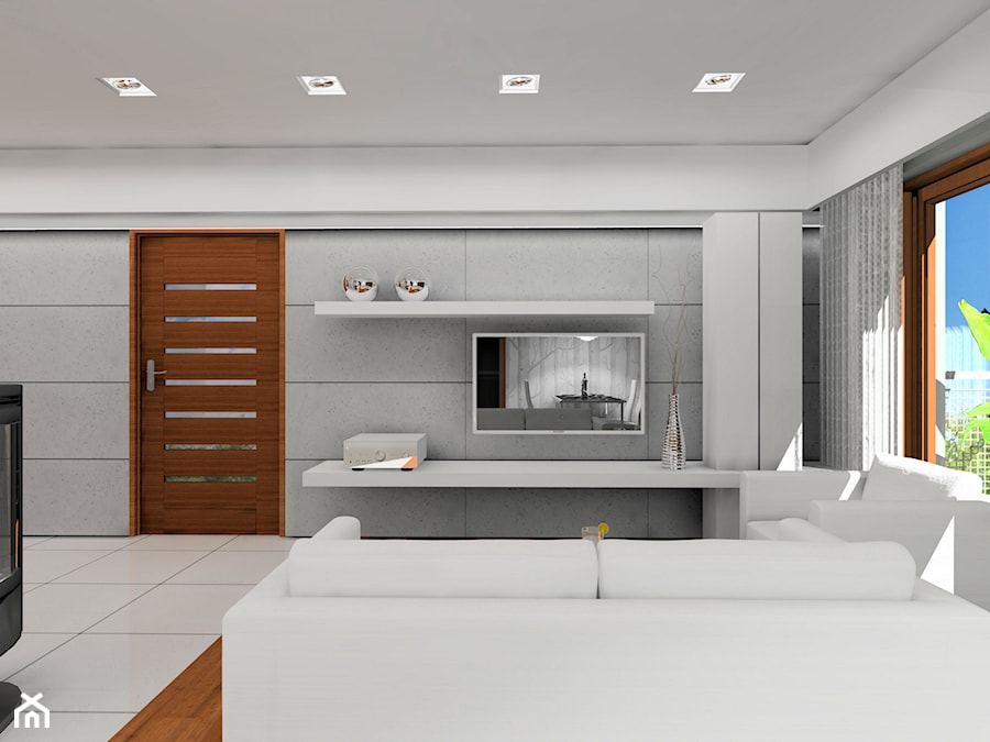 Wnętrza domu modelowego 3 - Salon, styl nowoczesny - zdjęcie od Blanka4design