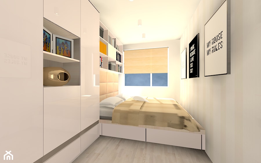 Metamorfoza - mieszkanie - Sypialnia, styl nowoczesny - zdjęcie od Blanka4design