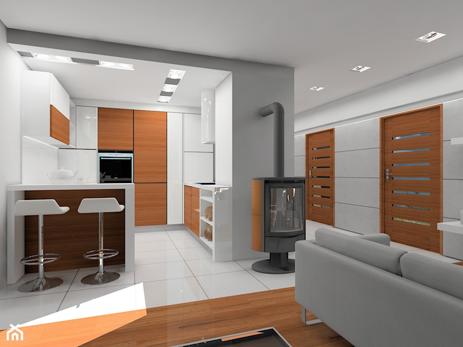 Wnętrza domu modelowego 3 - Kuchnia, styl nowoczesny - zdjęcie od Blanka4design