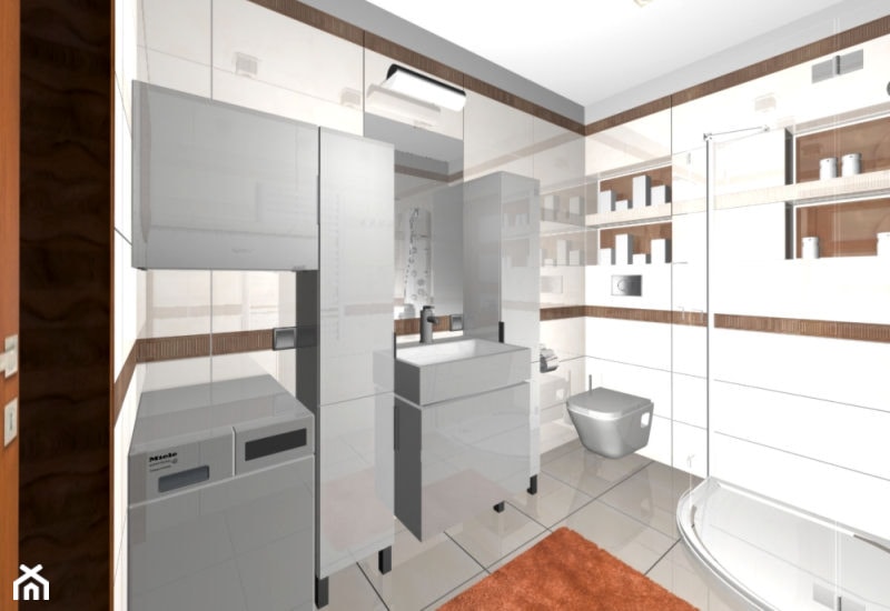 kuchnia i łazienka w mieszkaniu dla studenta - Łazienka, styl tradycyjny - zdjęcie od Blanka4design