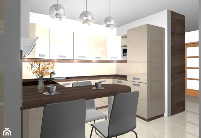 kuchnia i łazienka w mieszkaniu dla studenta - Kuchnia, styl tradycyjny - zdjęcie od Blanka4design - Homebook